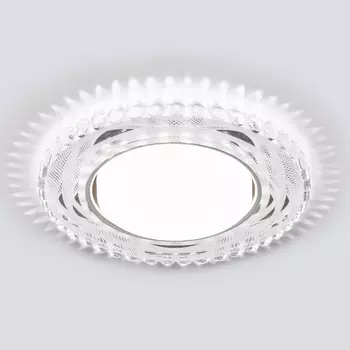 Встраиваемый светильник Elektrostandard 3036 GX53 SL/WH зеркальный/бел