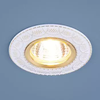 Встраиваемый светильник Elektrostandard 7010 7010 MR16 WH/GD белый/зол
