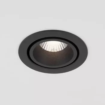 Встраиваемый светильник Elektrostandard Nulla 15267/LED 7W 3000K BK/BK