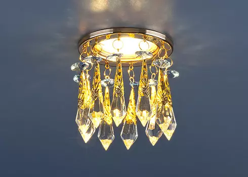 Встраиваемый светильник Elektrostandart 2021 MR16 золото/тонированный/голубой (FGD/GC/BL) (2021 Strotskis)