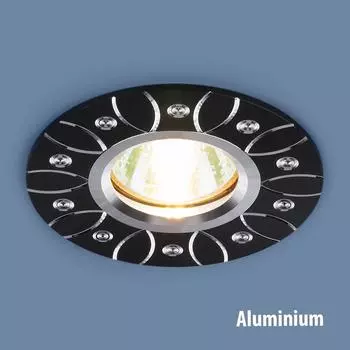 Встраиваемый светильник Elektrostandart Алюминиевый точечный светильник 2007 MR16 BK черный