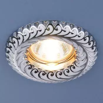 Встраиваемый светильник Elektrostandart Точечный светильник 7001 MR16 WH/SL белый/серебро