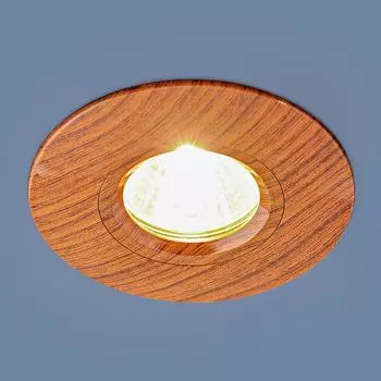 Встраиваемый светильник Elektrostandart Точечный светильник 108 MR16 BR дуб