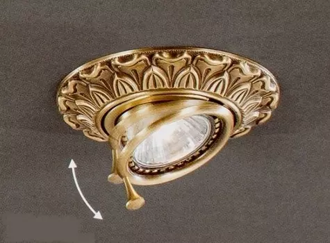 Встраиваемый светильник с узорами 1085 Spot 1085 br Reccagni Angelo