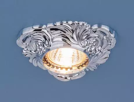 Встраиваемый светильник с узорами 4105 4105 MR16 CH хром Elektrostandart