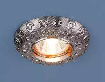 Встраиваемый светильник с узорами 7219 7219 MR16 SN никель Elektrostandart