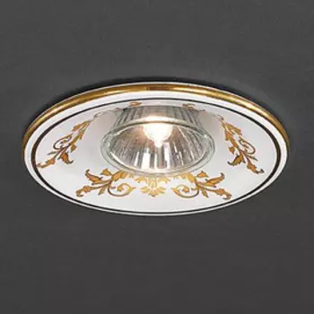 Встраиваемый светильник с узорами 85 SPOT 85/1 Ceramic Barocco La Lampad
