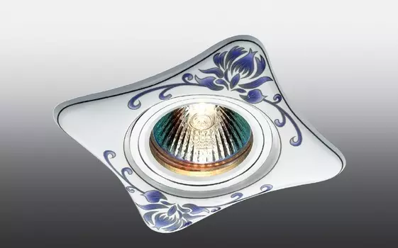 Встраиваемый светильник с узорами Ceramic 369927 Novotech