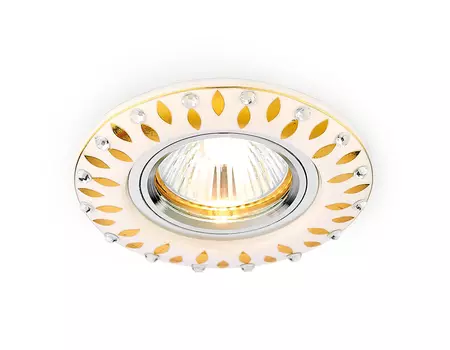 Встраиваемый светильник с узорами Design D5533 W/GD Ambrella