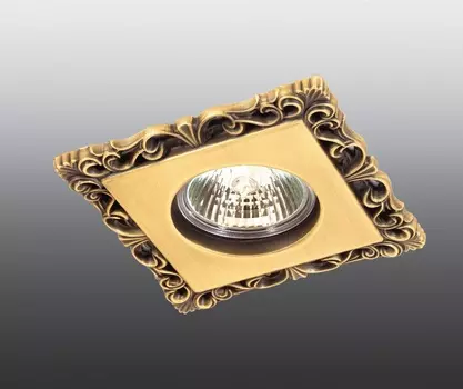 Встраиваемый светильник с узорами Flower 369834 Novotech