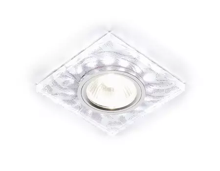 Встраиваемый светильник с узорами Led S234 W/CH/WH Ambrella