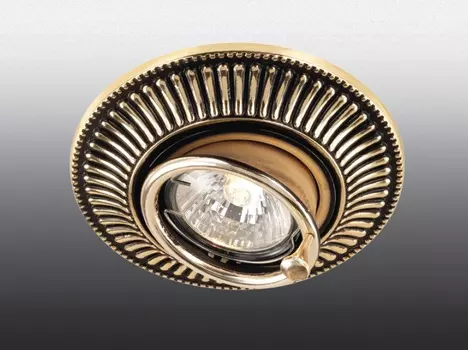 Встраиваемый светильник с узорами Vintage 369860 Novotech