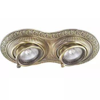 Встраиваемый светильник с узорами Vintage 370012 Novotech