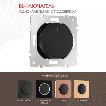 Выключатель Arte Milano Am-202 202.31-1.black