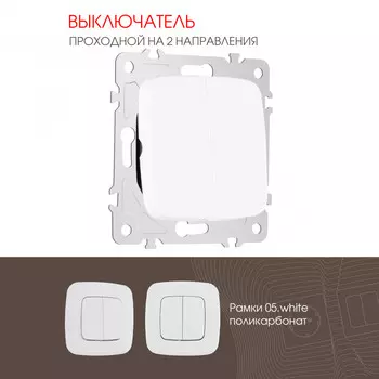 Выключатель Arte Milano Am-205 205.32-2.white