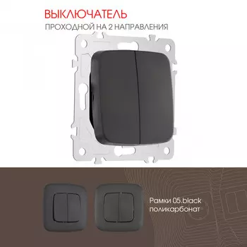 Выключатель Arte Milano Am-205 205.32-2.black