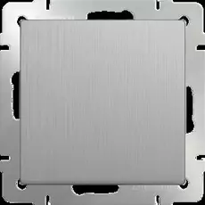 Выключатель Werkel Серебряный рифленый WL09-SW-1G-2W / Выключатель одноклавишный проходной (cеребряный рифленый)