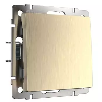 Выключатель Werkel W1110010/ Выключатель одноклавишный (шампань рифлен