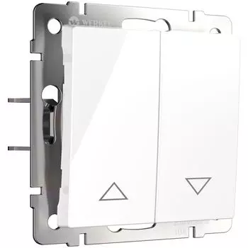 Выключатель Werkel W1124501/ Выключатель жалюзи (белый)