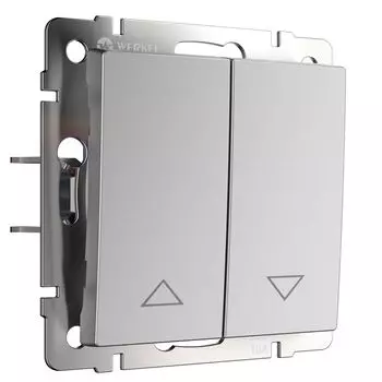 Выключатель Werkel W1124506/ Выключатель жалюзи (серебряный)