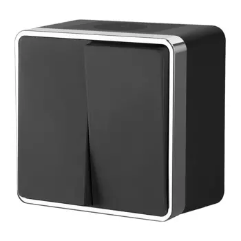 Выключатель Werkel W5020235/ Выключатель двухклавишный влагозащищенный