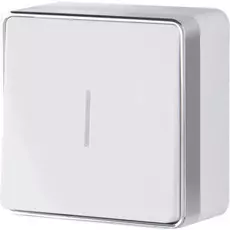 Выключатель Werkel WL15-01-04/ Выключатель одноклавишный с подсветкой Gallant (белый)