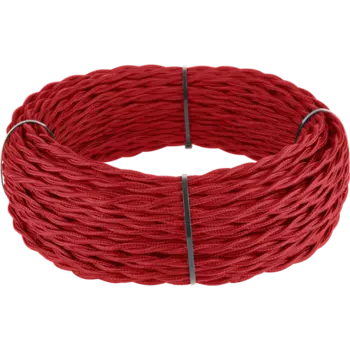 Werkel Ретро кабель Красный Ретро кабель витой 2х1,5 (красный) под заказ