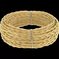 Werkel Ретро кабель витой 3х1,5 (золотой песок) под заказ