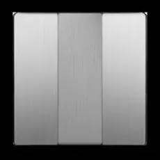 Werkel Серебряный рифленый WL09-SW-3G-CP/ Набор клавиш для выключателя трехклавишного (cеребряный рифленый)