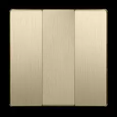 Werkel Шампань рифленый WL10-SW-3G-CP/ Набор клавиш для выключателя трехклавишного (шампань рифленый)