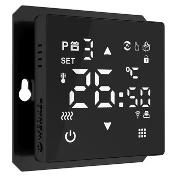 Werkel W1151208/ Сенсорный терморегулятор для теплого пола Wi-Fi (черн