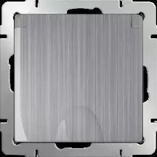 Werkel WL02-SKGSC-01-IP44 / Розетка влагозащ. с зазем. с защит. крышкой и шторками (глянцевый никель)