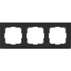Werkel WL04-Frame-03-black / Рамка на 3 поста (черный)