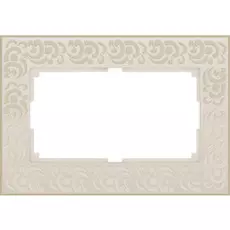 Werkel WL05-Frame-01-DBL-ivory / Рамка для двойной розетки (слоновая кость)