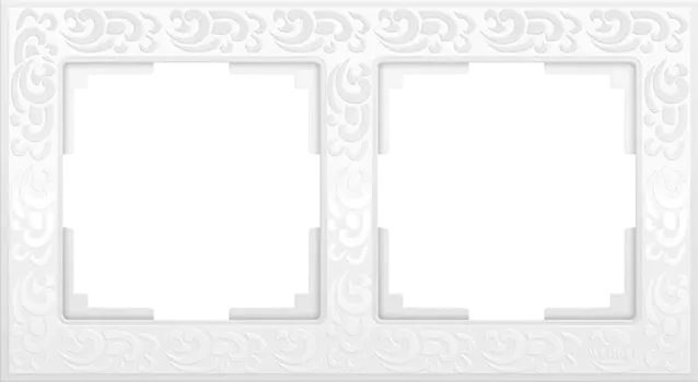 Werkel WL05-Frame-02-white / Рамка на 2 поста (белый)