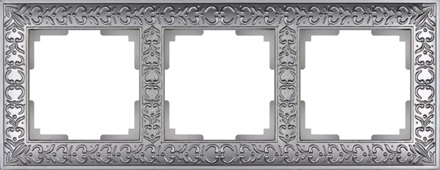 Werkel WL07-Frame-03/ Рамка на 3 поста (матовый хром)