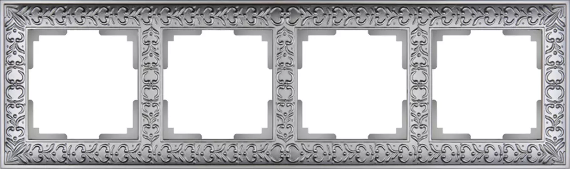Werkel WL07-Frame-04/ Рамка на 4 поста (матовый хром)