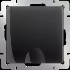 Werkel WL08-SKGSC-01-IP44 /Розетка влагозащ. с зазем. с защит. крышкой и шторками (черный матовый)