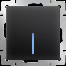 Werkel WL08-SW-1G-LED/Выключатель одноклавишный с подсветкой (черный матовый)