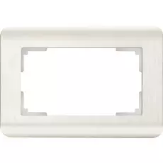 Werkel WL12-Frame-01-DBL / Рамка для двойной розетки (перламутровый)