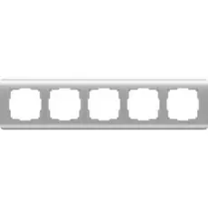 Werkel WL12-Frame-05/ Рамка на 5 постов (серебряный)