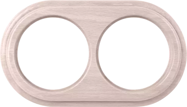 Werkel WL15-frame-02 / Рамка на 2 поста (беленый дуб)