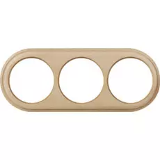 Werkel WL15-frame-03 / Рамка на 3 поста (светлый бук)