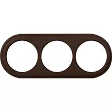 Werkel WL15-frame-03 / Рамка на 3 поста (венге)