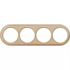 Werkel WL15-frame-04 / Рамка на 4 поста (светлый бук)