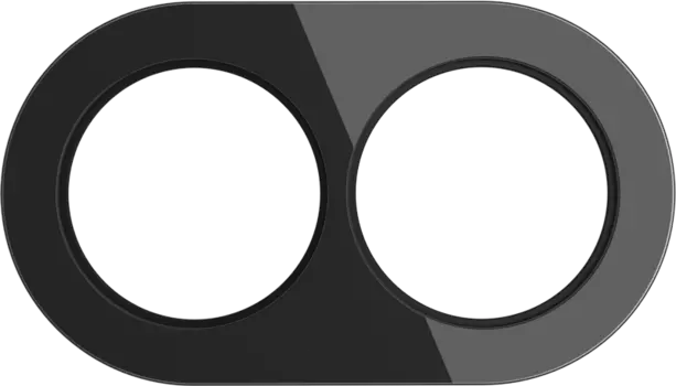 Werkel WL21-frame-02/ Рамка на 2 поста (Черный)