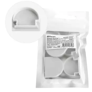 Заглушка без отверстия для профиля CAB283 Feron LD382 48257