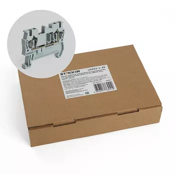 Зажим самозажимной, 2-проводной проходной 2,5 мм Stekker LD552-1-25 39