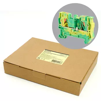 Зажим самозажимной, 2-проводной проходной 4,0 мм Stekker 49258 49258