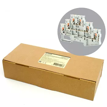 Зажим самозажимной, 6-проводной проходной 3 уровня 2,5 мм Stekker 4924